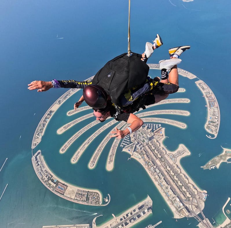 Skydiving Over Palm Jumeirah
